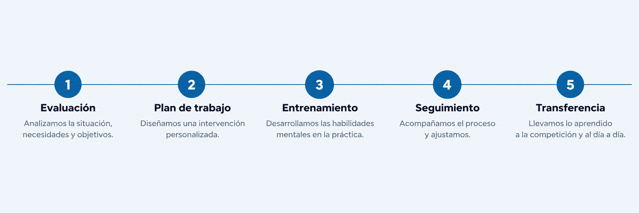Proceso de trabajo en cinco pasos